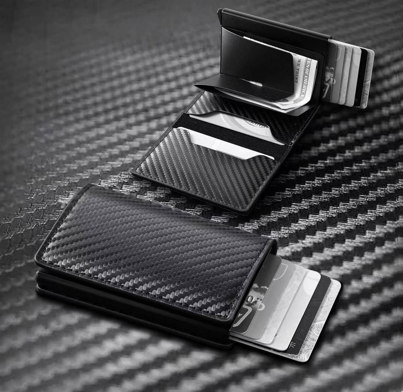 Thin RFID Anti-theft Card Holder Universal Men's Wallet Credit Card Holder